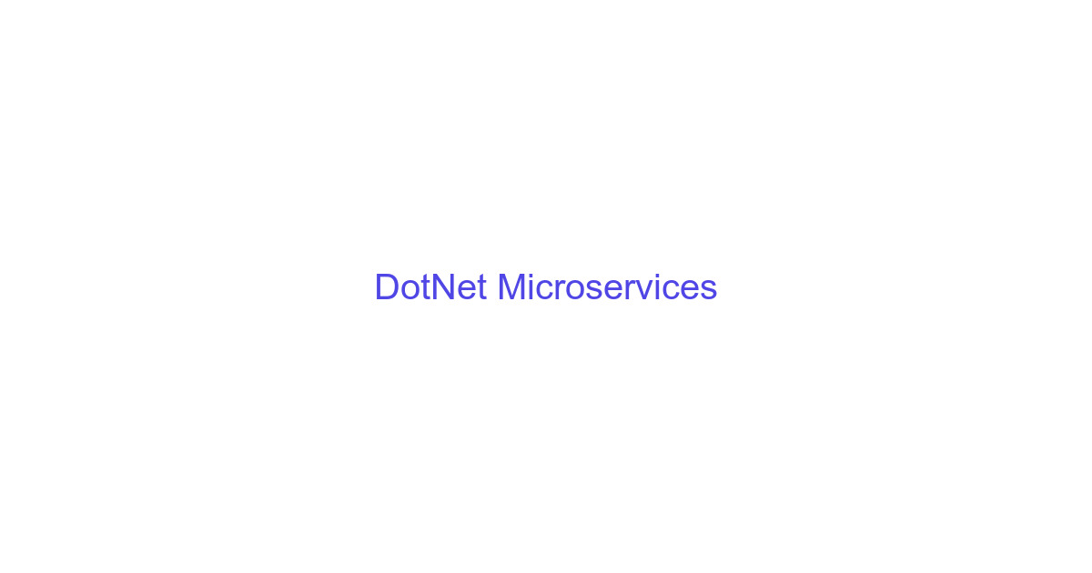 Building Microservices with .NET 7 and Docker